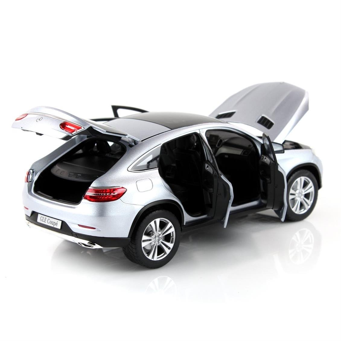 Norev B66960358 1/18 Mercedes Benz GLE Coupe 2015, Diamond Silver, Sergilemeye Hazır Metal Araba Modeli