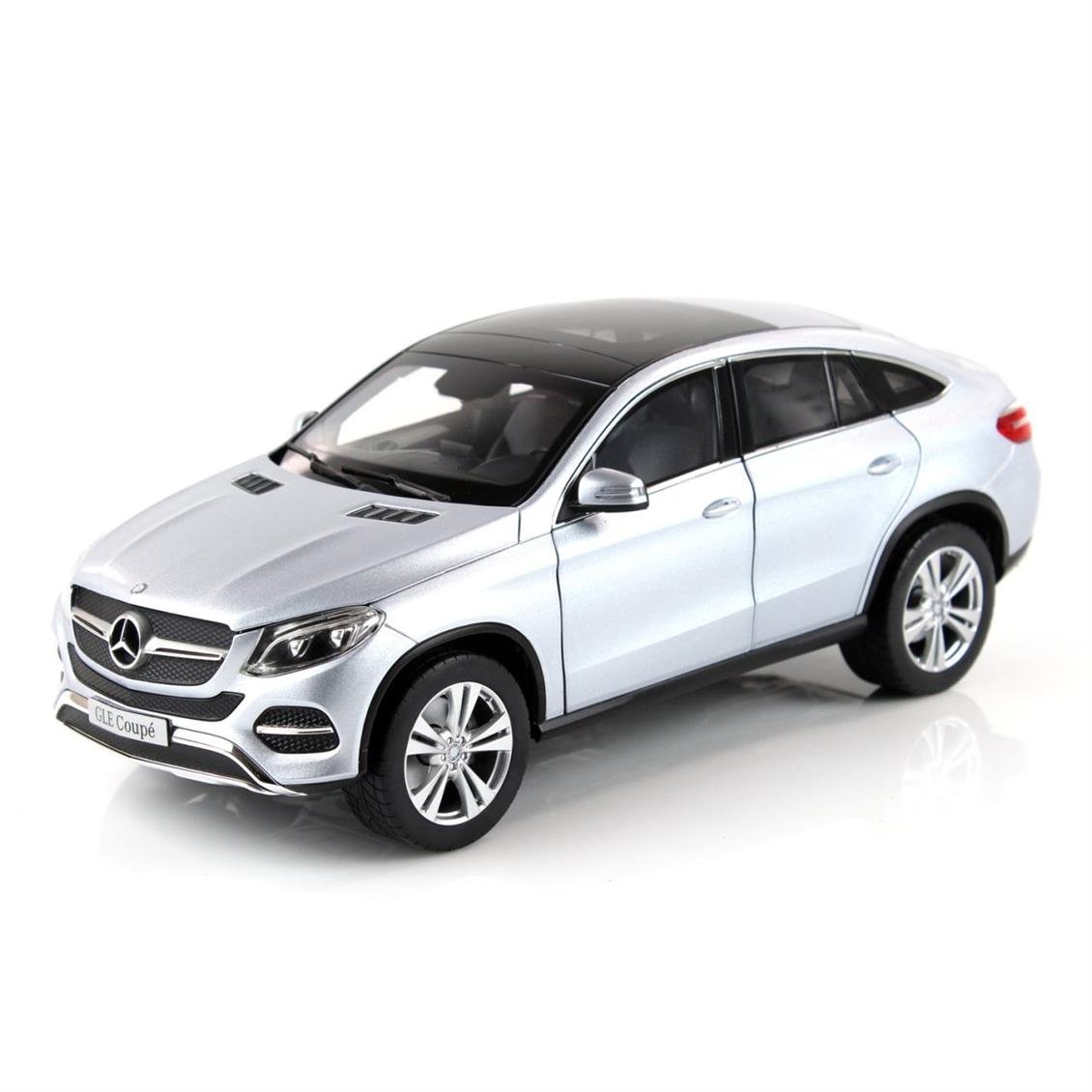 Norev B66960358 1/18 Mercedes Benz GLE Coupe 2015, Diamond Silver, Sergilemeye Hazır Metal Araba Modeli