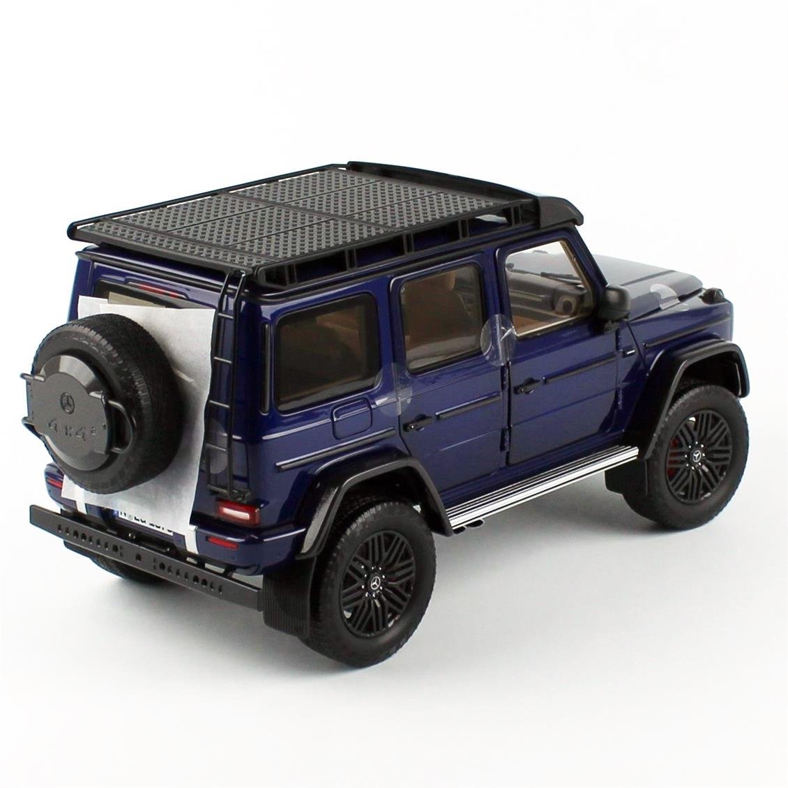 NZG 1075-1/20 1/18 Ölçek, Mercedes-AMG G 63 Arazi Aracı, Mistik Mavi, Sergilemeye Hazır Metal Model