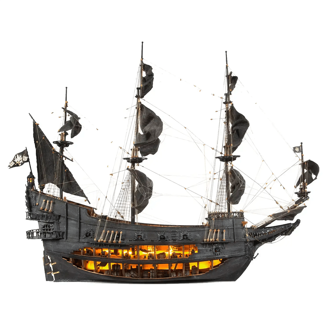 Occre 14010 1/50 Scale, Flying Dutchman, 78 cm. Sailing Legendary Ghost Ship, Wooden Model Kit