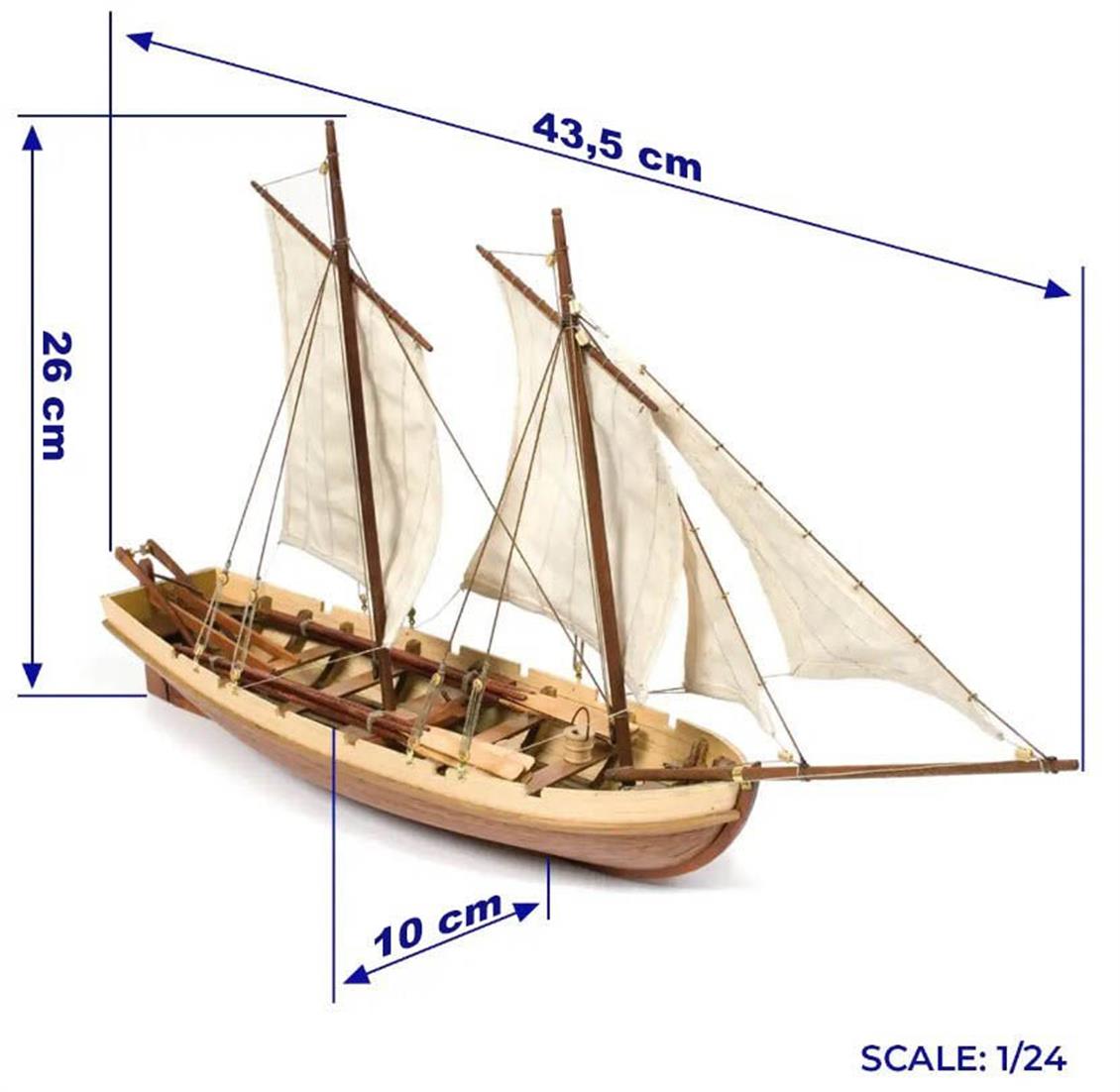 Occre 52003 1/24 Bounty Boat Yelkenli Tekne Demonte Ahşap Maketi