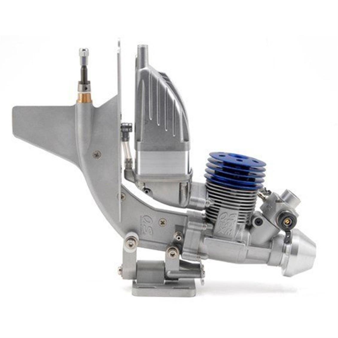 OS Engines 13941 Max-21 XM Versiyon II, Dıştan Takma (20J) ve 2050-2 Susturuculu, Nitro Yakıtlı Model Tekne Motoru