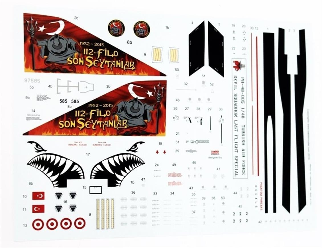 PB48005 1/48 TURAF F-4E 112.ŞEYTAN FİLO SON UÇUŞ