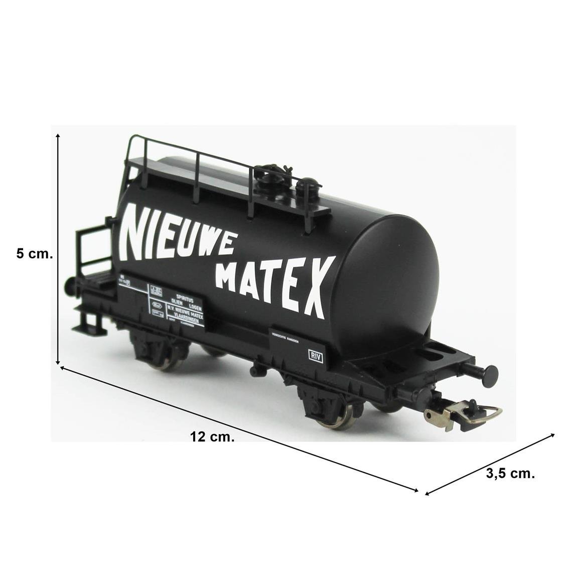Piko (Hobby) 97157 1/87 Ölçek, Nieuwe Matex Tanklı, NS 3.Dönem, Model Tren Yük Vagonu