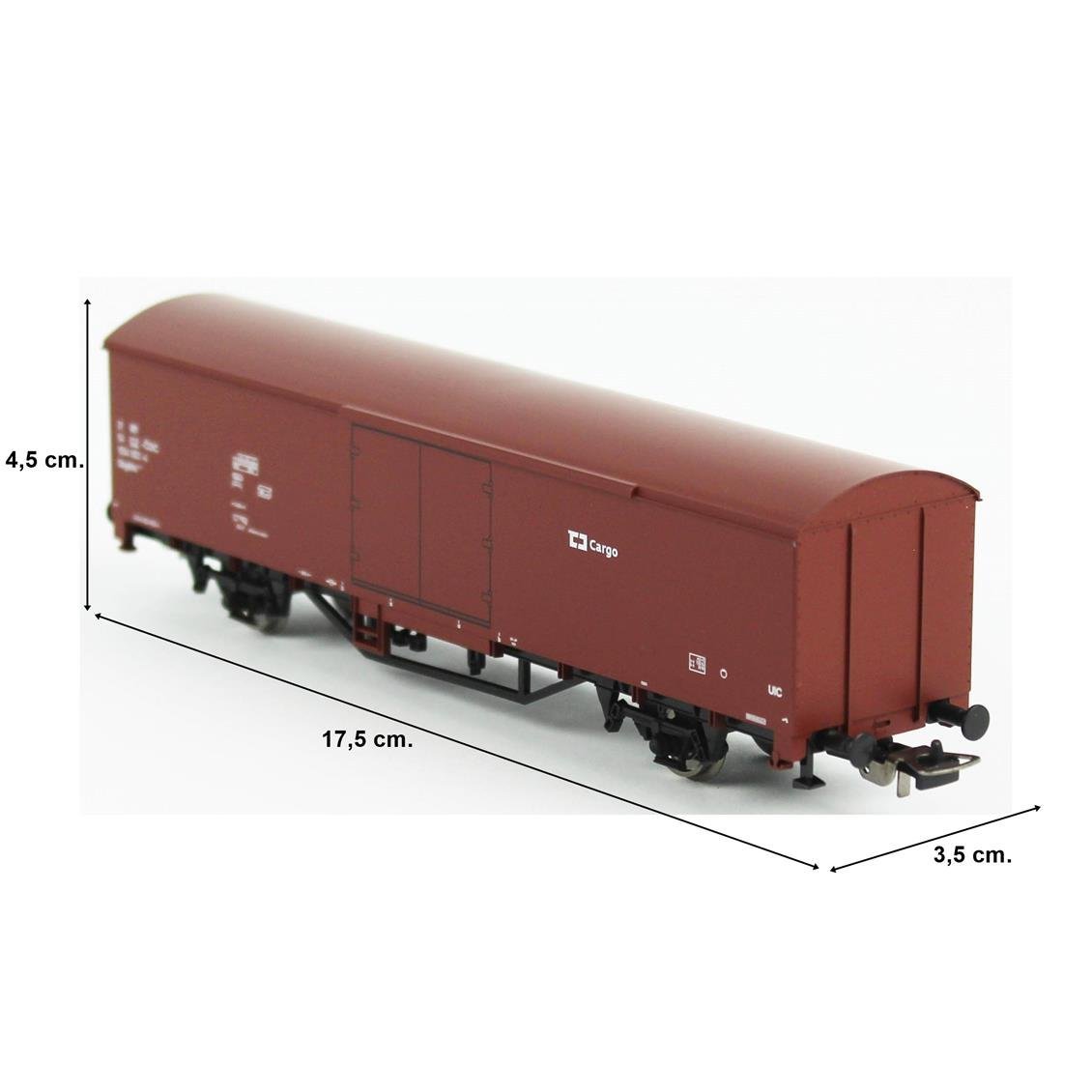 Piko PK98549D 1/87 Ölçek, Kapalı Kasalı, CD Cargo, Model Tren Yük Vagonu