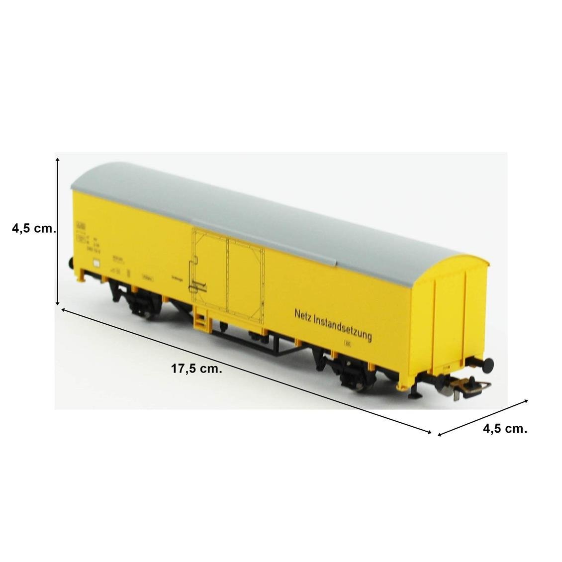 Piko PK98549F 1/87 Ölçek, Kapalı Kasalı, DB NETZ,  Model Tren Yük Vagonu