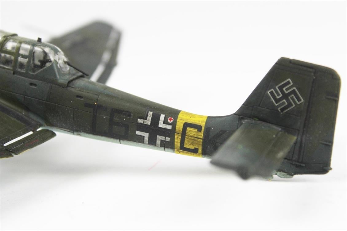QD039 1/72 Stuka Sergilemeye Hazır Plastik Uçak Maketi