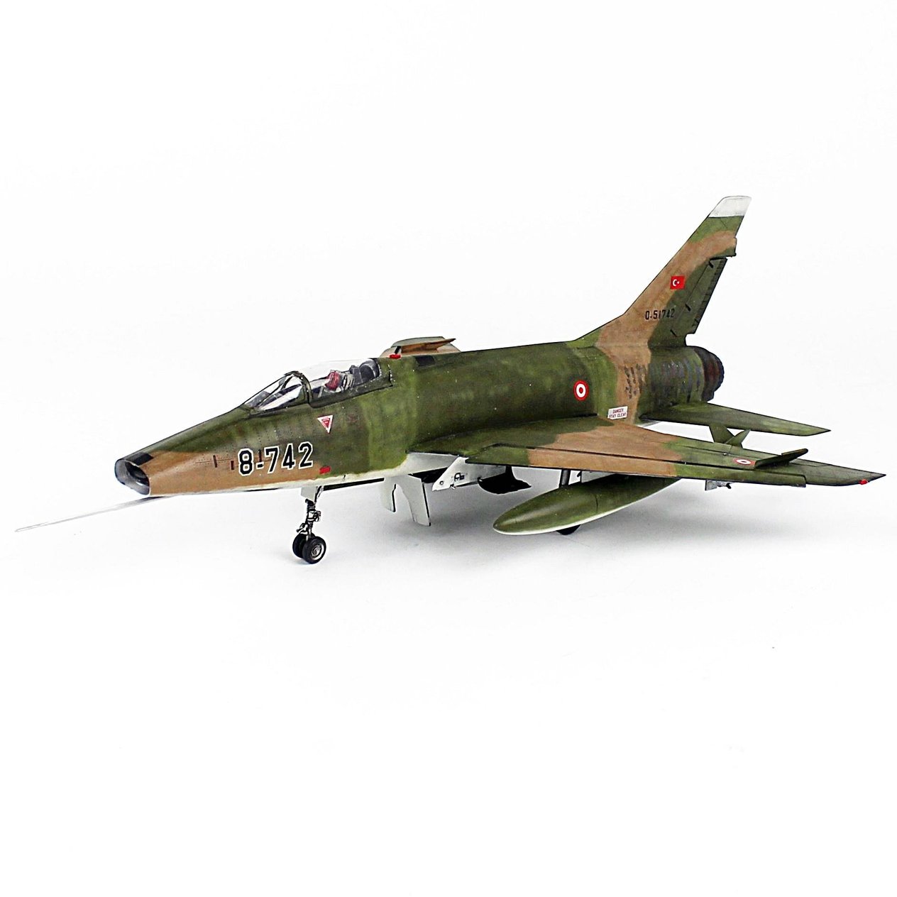 QD170 1/48 F-100D, 182 Filo, Diyarbakır, Sergilemeye Hazır Plastik Savaş Uçağı Modeli