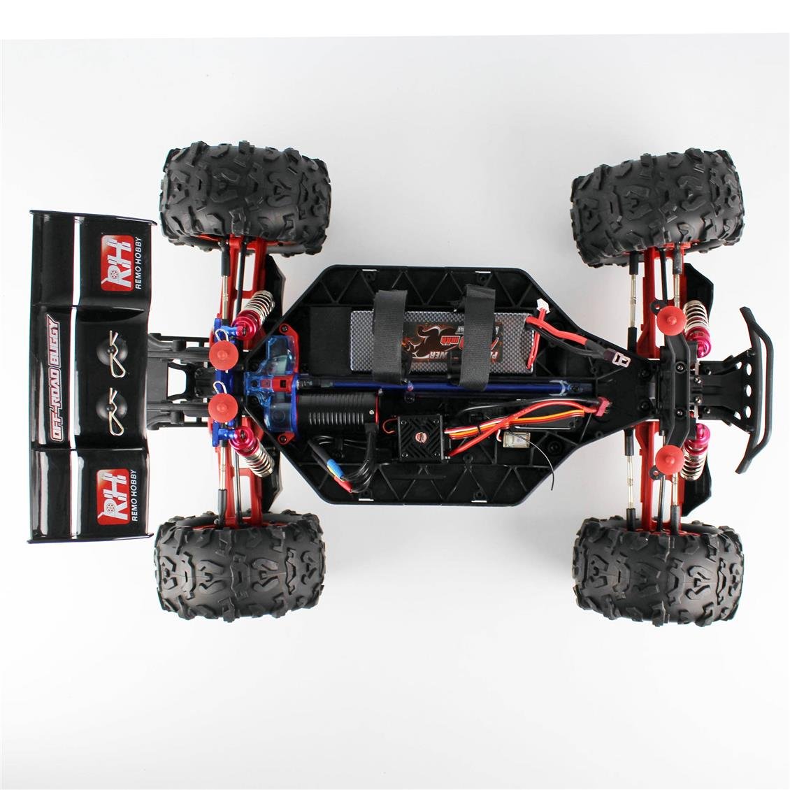 Remo 8066 1/8 Ölçek, 4WD Off Road Truggy Truck, Kırmızı Fırçasız Motorlu, 7.4V 4200mAh Li-Po Pilli, 2.4Ghz Kumandalı Model Araç