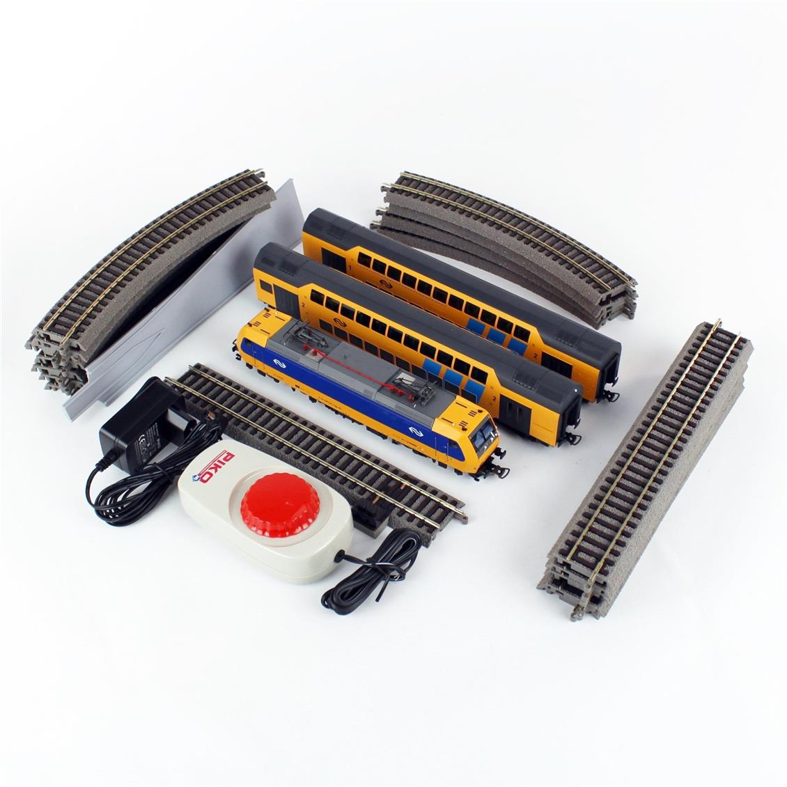 S-Set E-Lok Personenzug mit 2 Doppelstocksitzwagen NS A-Gleis & B V
