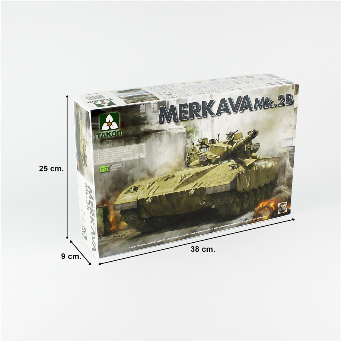 Takom 2080 1/35 Ölçek, Merkava Mk.2b İsrail Ana Muharebe Tankı, Plastik Model Kiti