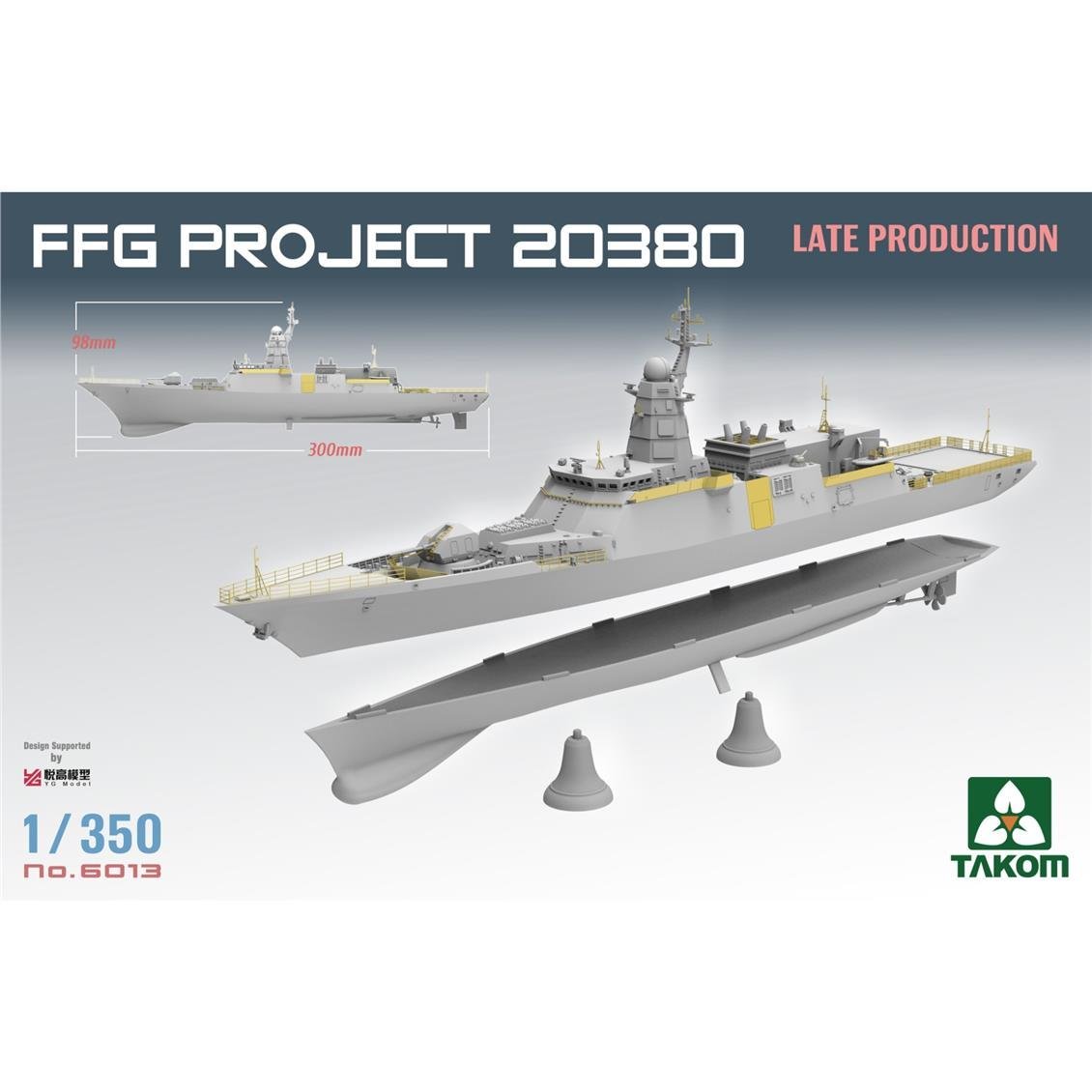 Takom 6013 1/350 Ölçek, FFG Project 20380 Korvet (Geç Dönem), Plastik Model Kiti