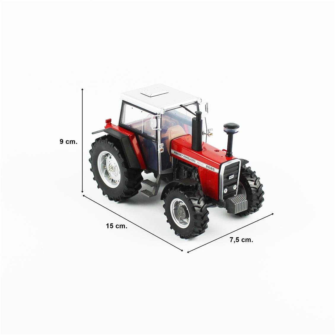 Universal Hobbies UH6369 1/32 Ölçek, Massey Ferguson 2685 Traktör, Sergilemeye Hazır Tarımsal Makine Modeli