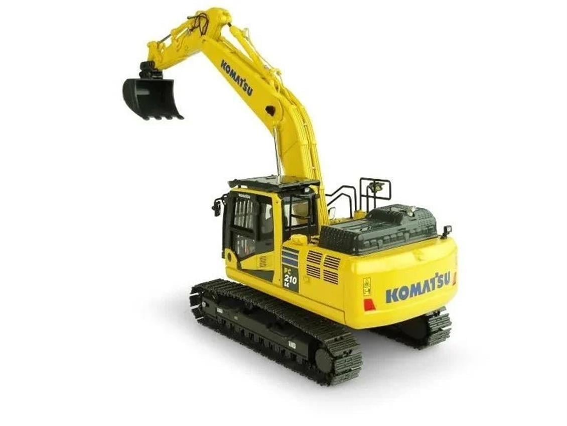 Universal Hobbies UH8122 1/50 Komatsu PC210 LC-11 Exkavatör, Sergilemeye Hazır Metal İş Makinası Modeli
