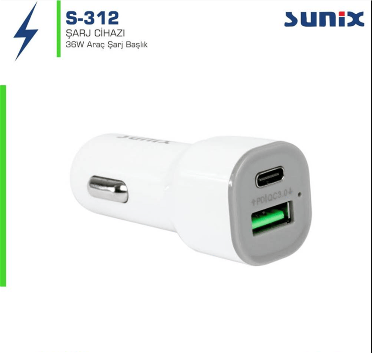 SUNİX 36W ARAÇ ŞARJ ALETİ