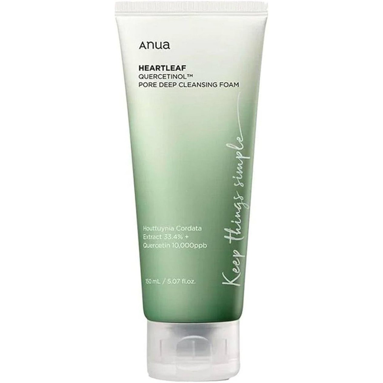 Anua Heartleaf Quercetinol Pore Deep Cleansing Foam - Gözenek Karşıtı Derinlemesine Temizleyici Köpük 150ml