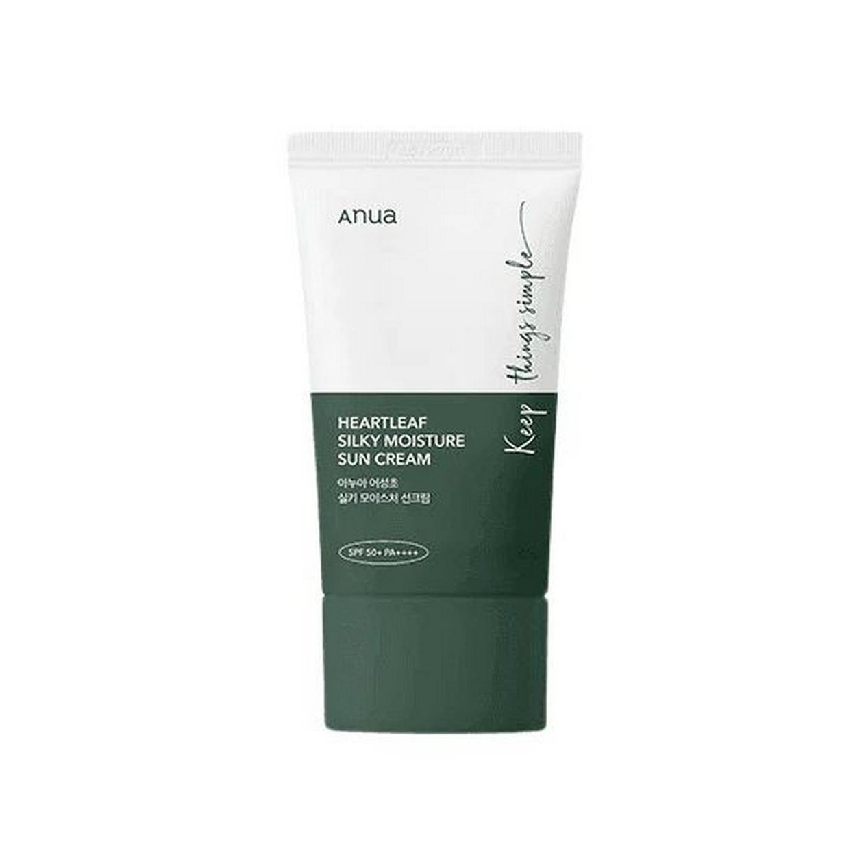 Anua Heartleaf Silky Moisture Sunscreen - Yatıştırıcı & İpeksi Güneş Kremi 50ml