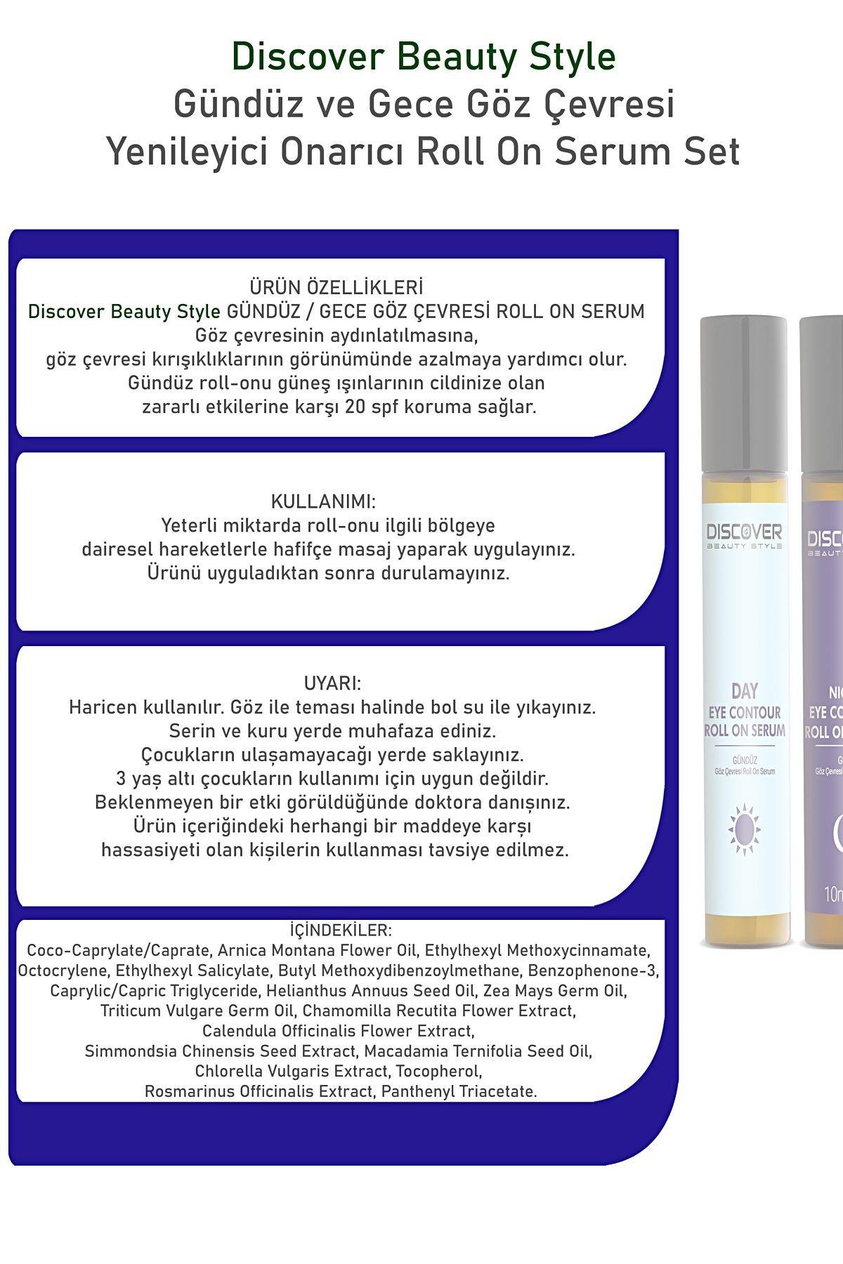 Gündüz ve Gece Göz Çevresi Yenileyici Onarıcı Roll On Serum Set