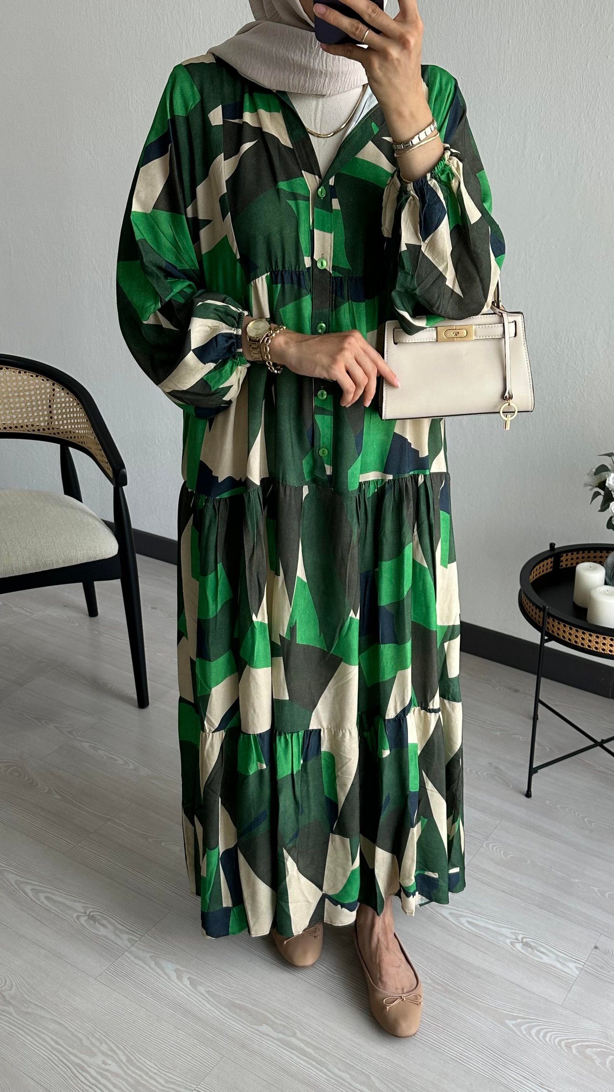 Lara Elbise Yeşil