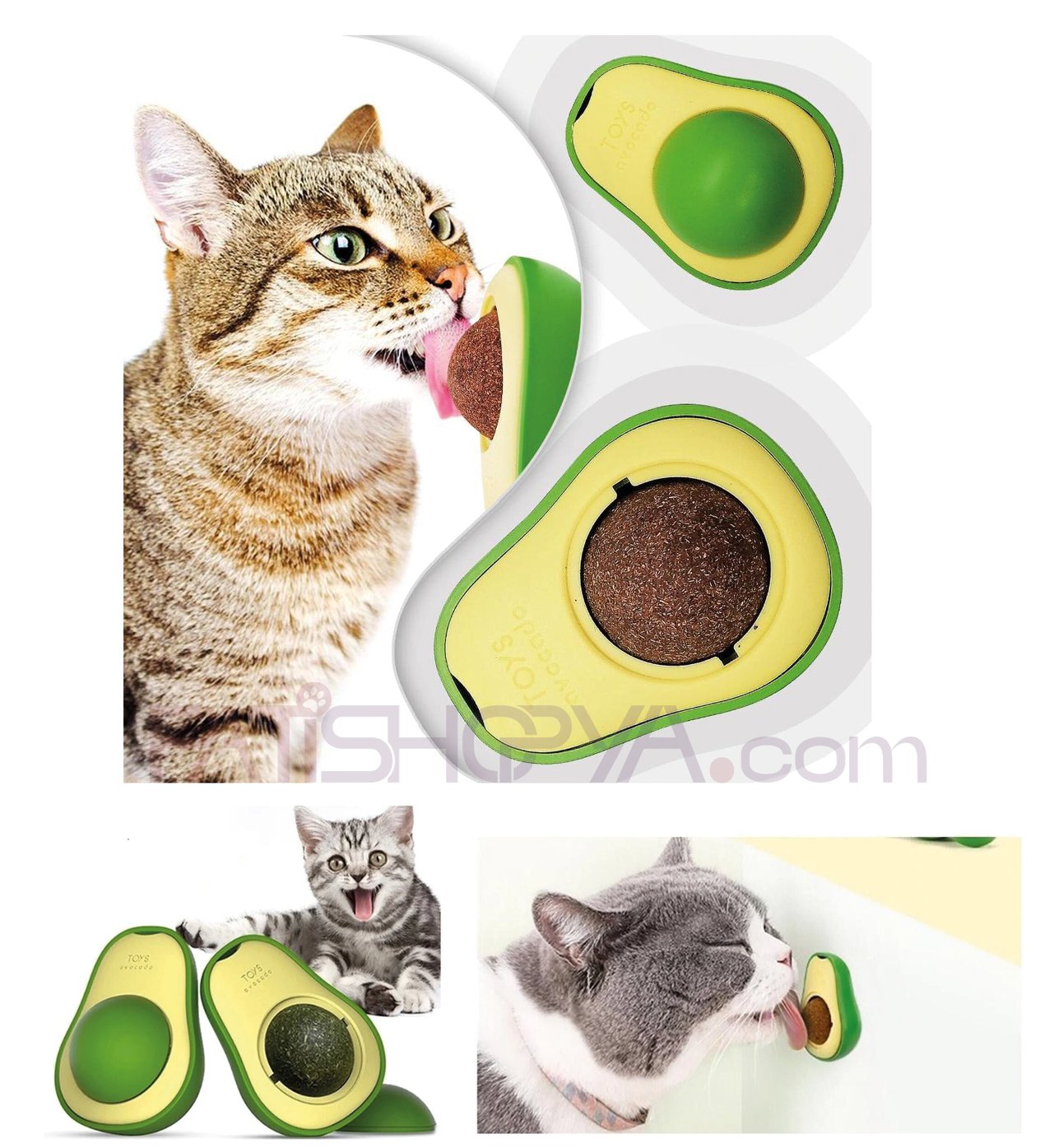 PATİSHOPYAAvokado Tasarımlı Kedi Yalama Topu (İTHAL)