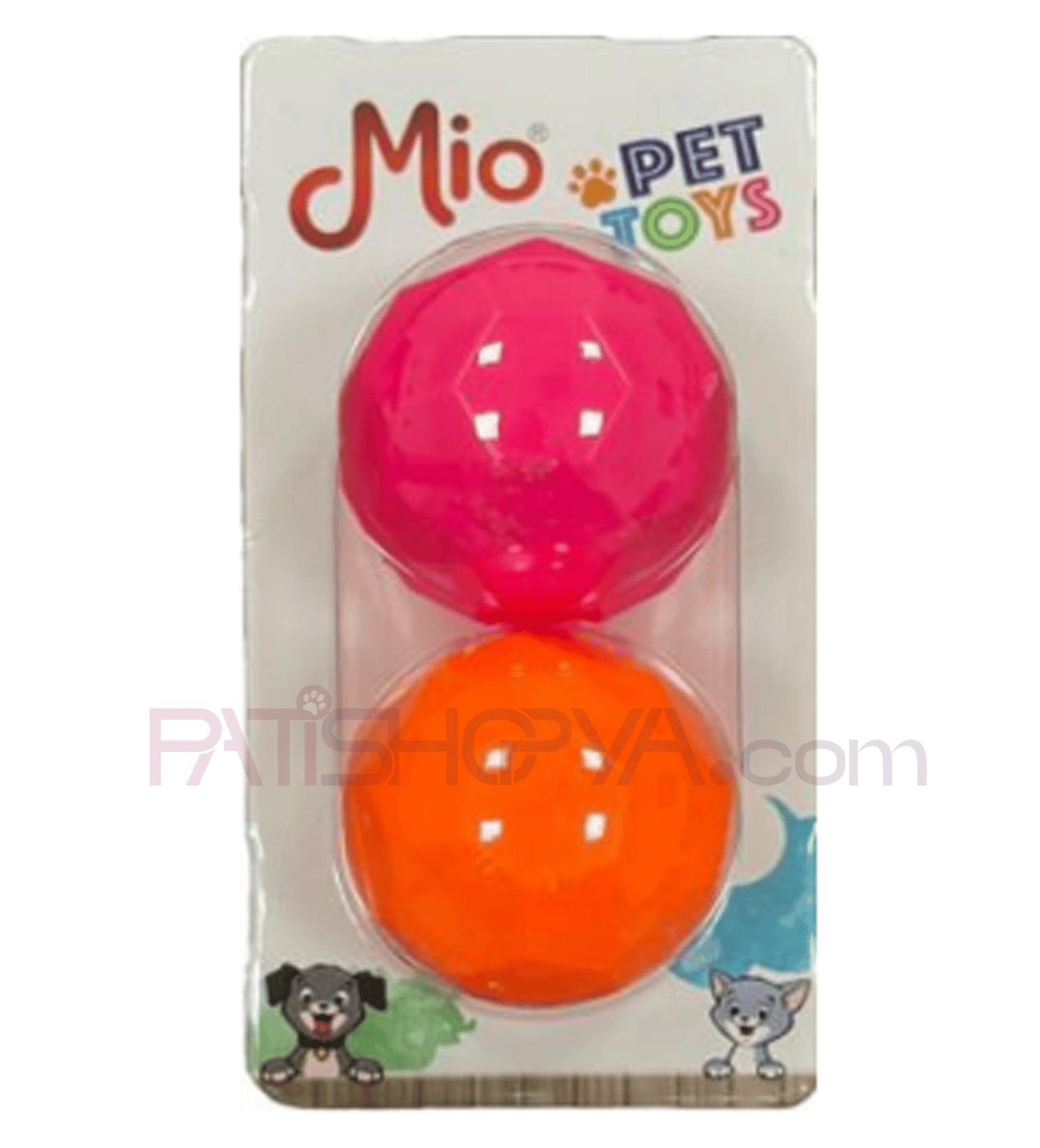 PATİSHOPYAMİO Asetatlı İkili Top 4 CM 