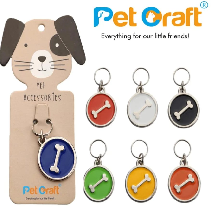 PETCRAFTPETCRAFT TASMA KÜNYE TAG METAL KABARTMALI