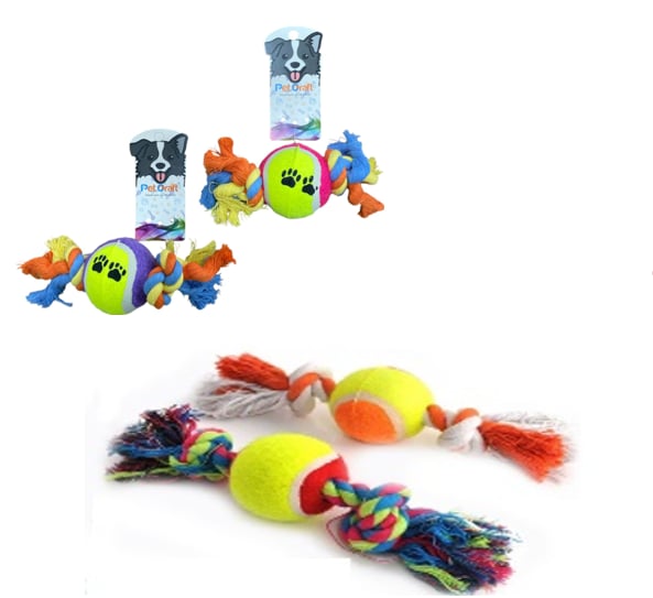 PETCRAFTPETCRAFT TENİS TOPLU HALAT PAMUK İP 8 mm