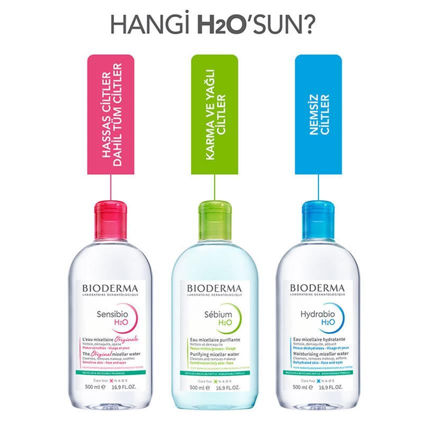 Bioderma Sensibio H2O İkili Set 500 ml + 500 ml