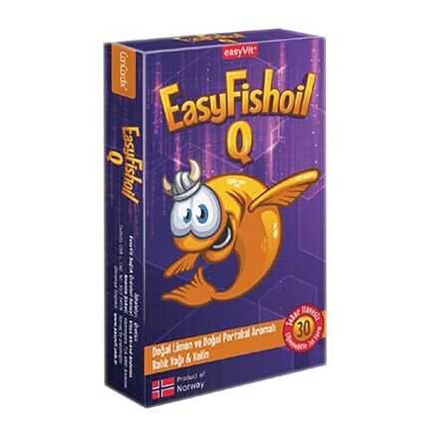 EasyFishoil Q Kids 30 Çiğneme Tableti