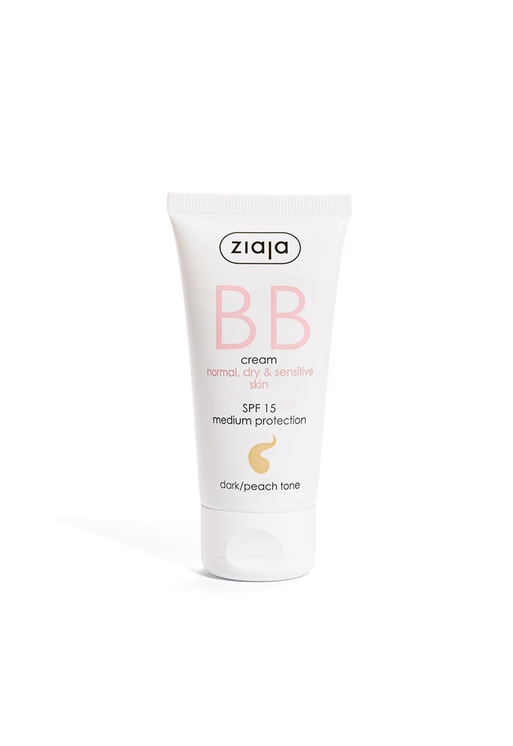 Ziaja - BB Krem Normal, Kuru ve Hassas Ciltler İçin Koyu Şeftali Ton SPF15 50 ml