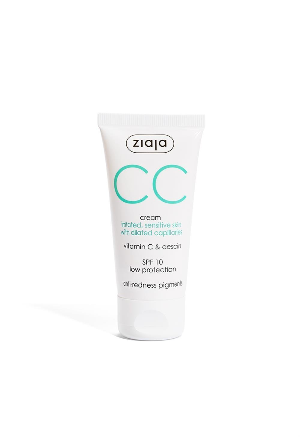 Ziaja - CC Krem Tahriş Olmuş Kılcal Damarları Genişlemiş Hassas Ciltler İçin  SPF10 50ml