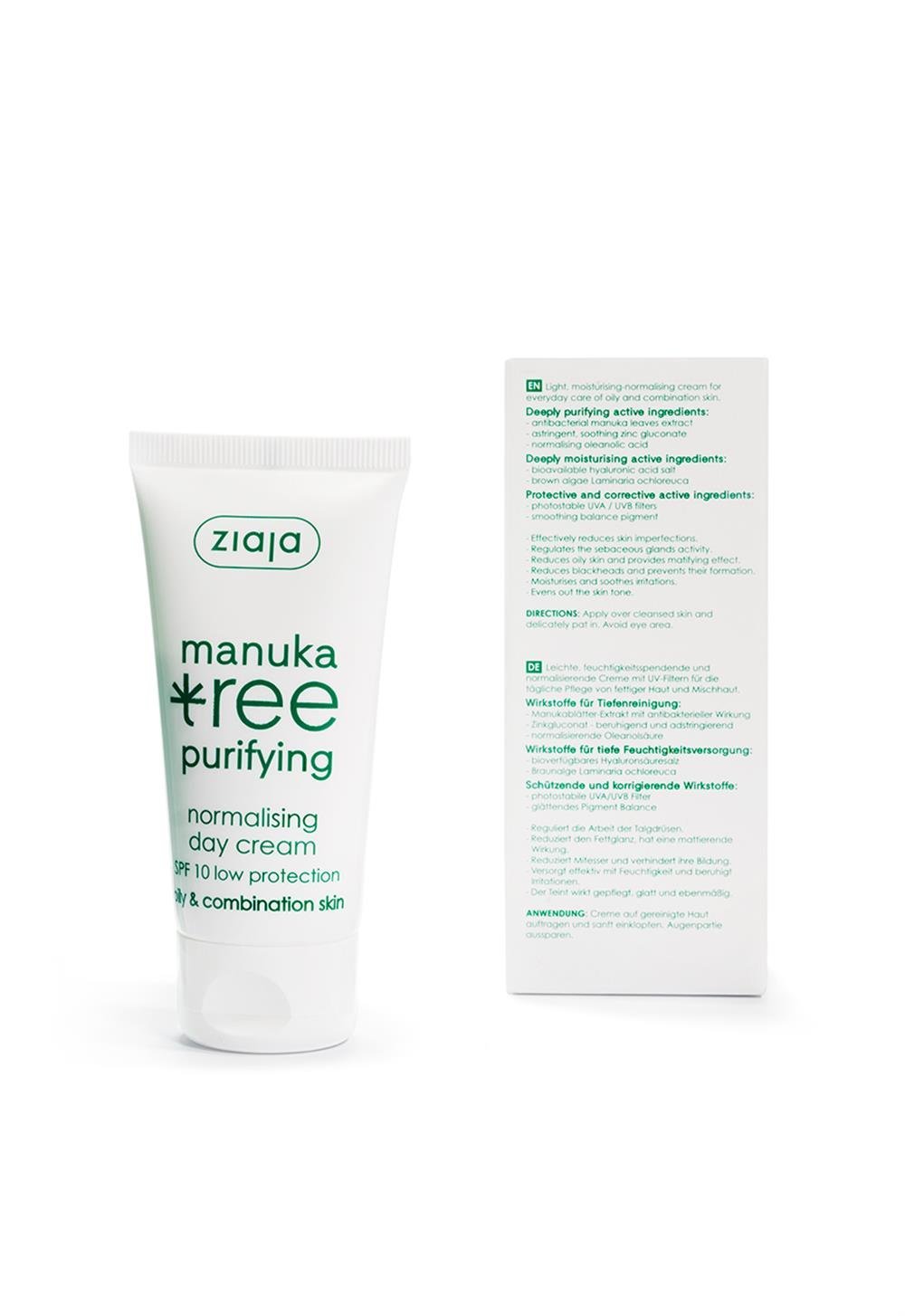 ZiajaManuka Nemlendirici ve Dengeleyici Gündüz Kremi SPF10 50 ml