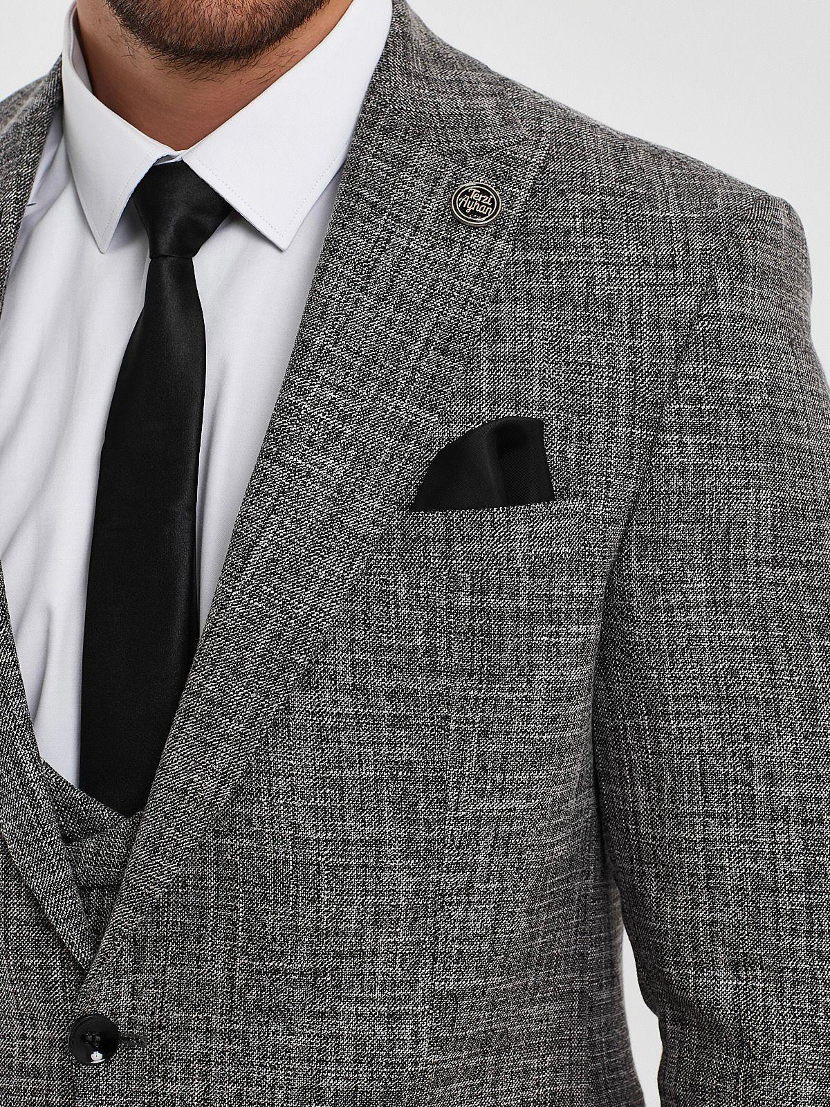 Full set kırçıllı slimfit takım elbise