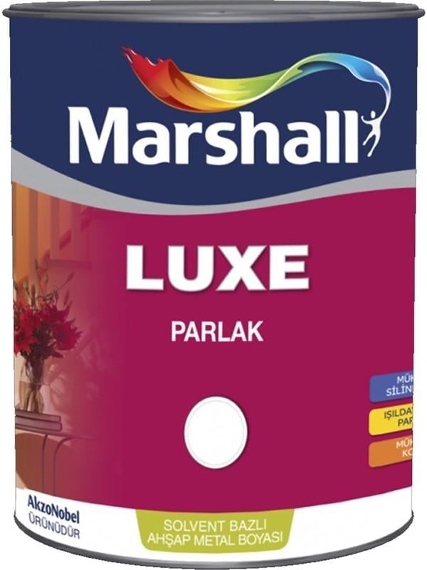MARSHALL LUXE PARLAK 3.75 LT BEYAZ SOLVENT BAZLI AHŞAP METAL BOYASI