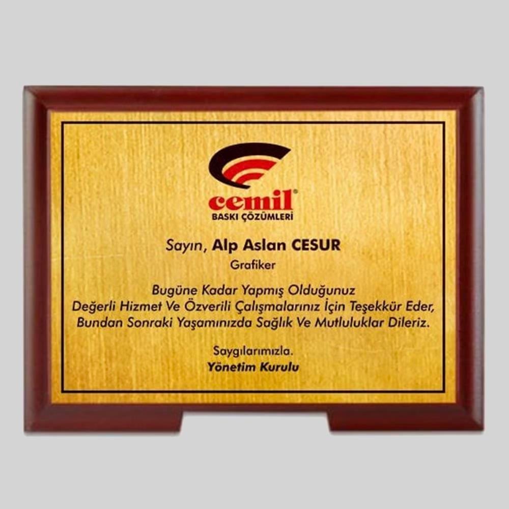 Ahşap Ayaklı Düz Plaket Yatay