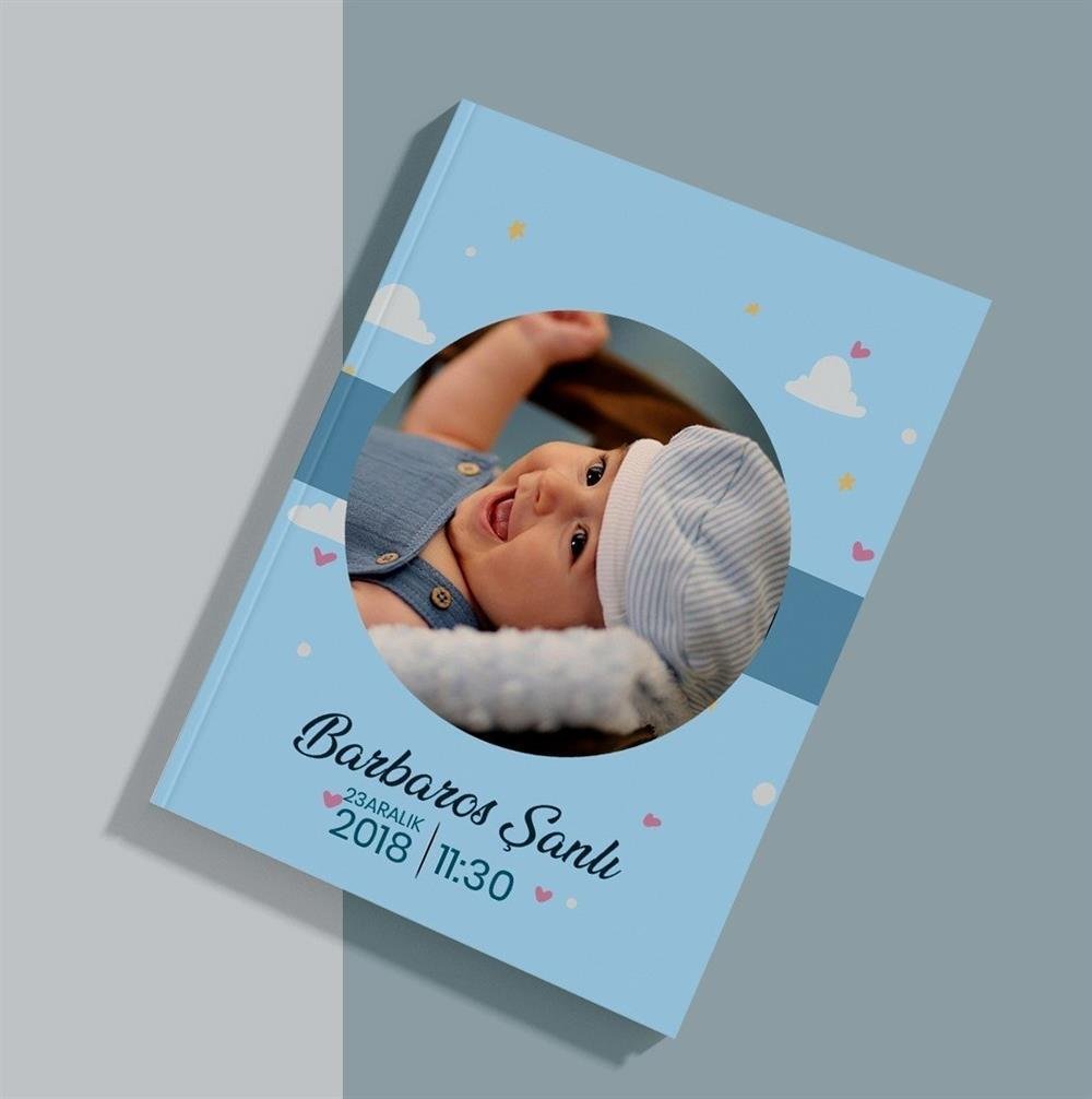 Foto Kitap - 20 x 30 cm Dikey -Erkek Bebek Tasarım