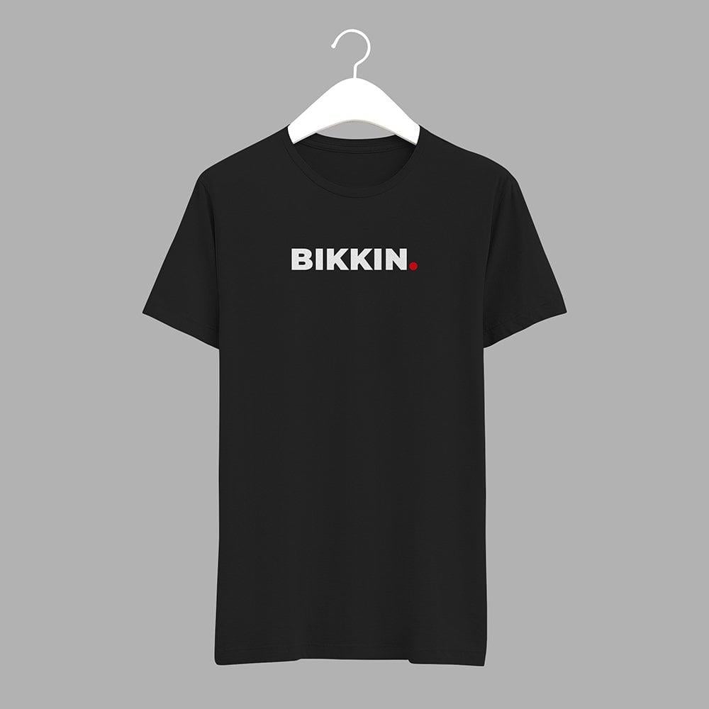 Siyah / Beyaz  Tişört ( Bıkkın ) Yazılı