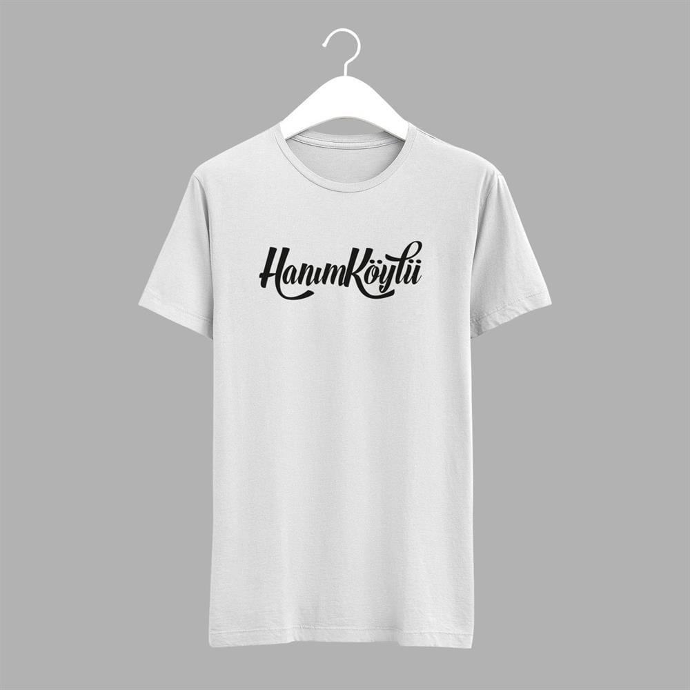 Siyah / Beyaz Tişört ( Hanımköylü) Yazılı