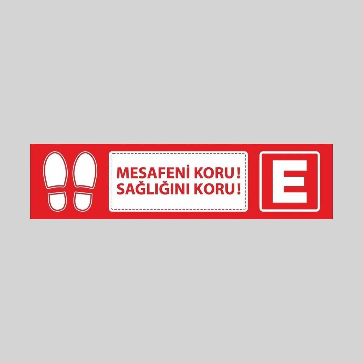 Yer Zemin Etiketi Model-14 (100 x 25 cm)