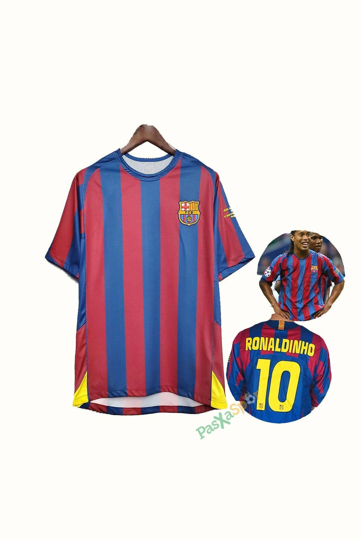 Barcelona 2006 Sezonu Şampiyonlar Ligi Finali Ronaldinho Retro Maç Forması