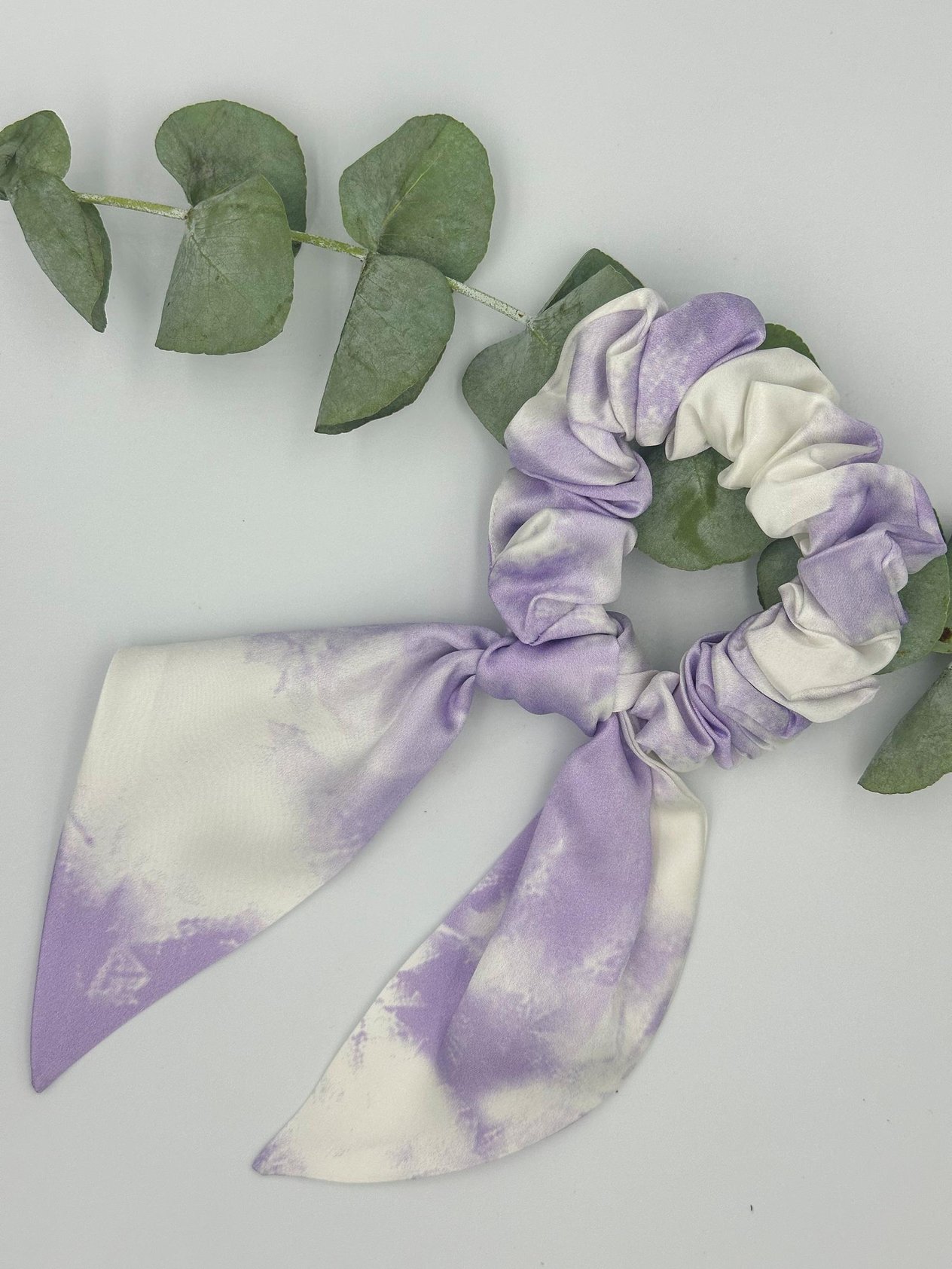 Marble Purple - Saf İpek Fiyonk Toka