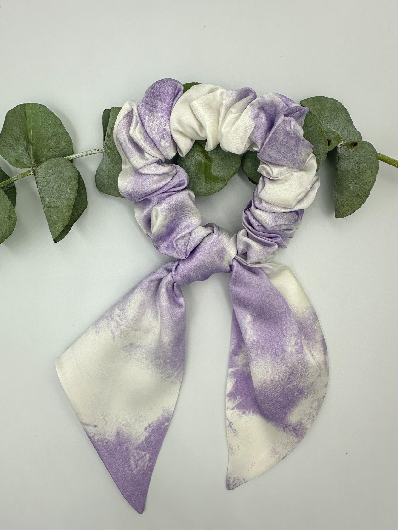 Marble Purple - Saf İpek Fiyonk Toka