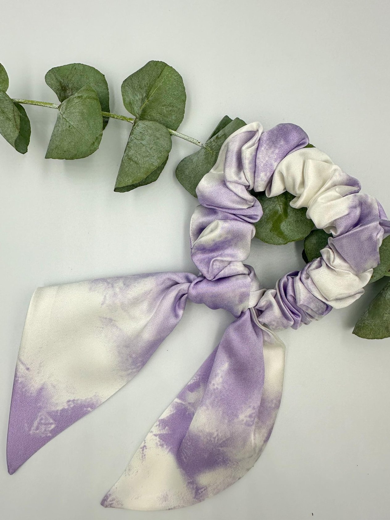 Marble Purple - Saf İpek Fiyonk Toka