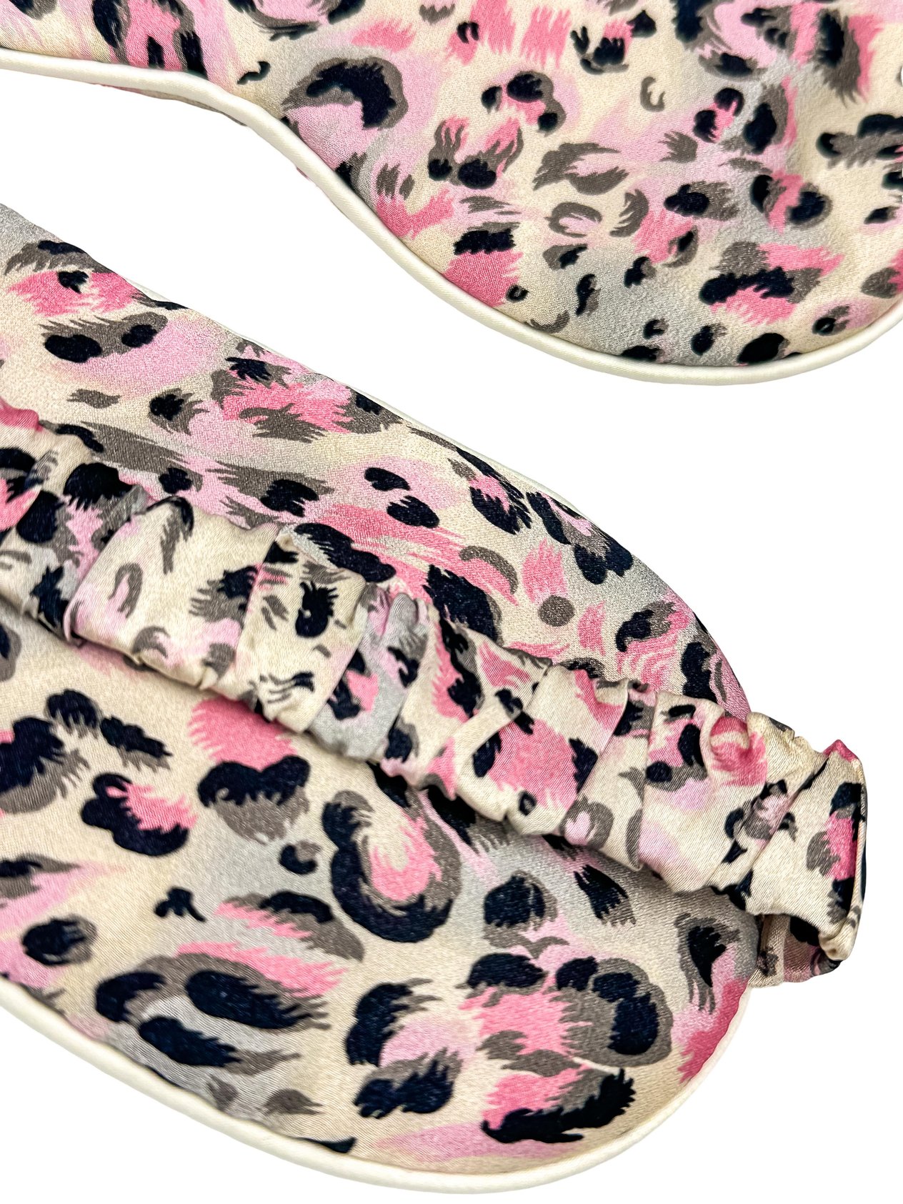 Pink Leo Saf İpek Uyku Maskesi Göz Bandı 