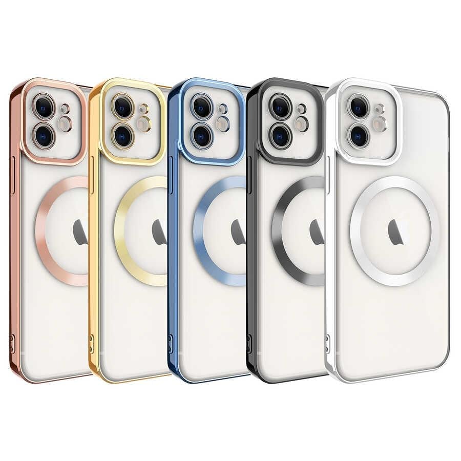 Apple iPhone 12 Kılıf Magsafe Wireless Şarj Özellikli Zore Setro Silikon