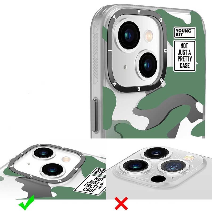 Apple iPhone 13 Kılıf YoungKit Kamuflaj Serisi Kapak