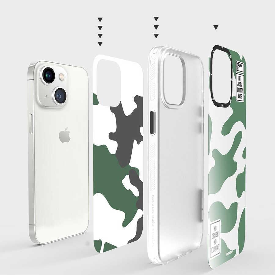 Apple iPhone 13 Kılıf YoungKit Kamuflaj Serisi Kapak