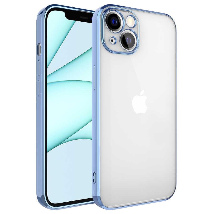Apple iPhone 13 Kılıf Zore Glitter Full Renkli Silikon Kapak