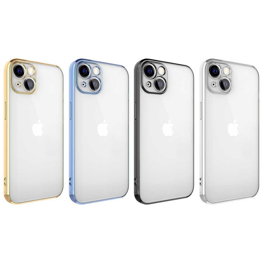 Apple iPhone 13 Kılıf Zore Glitter Full Renkli Silikon Kapak