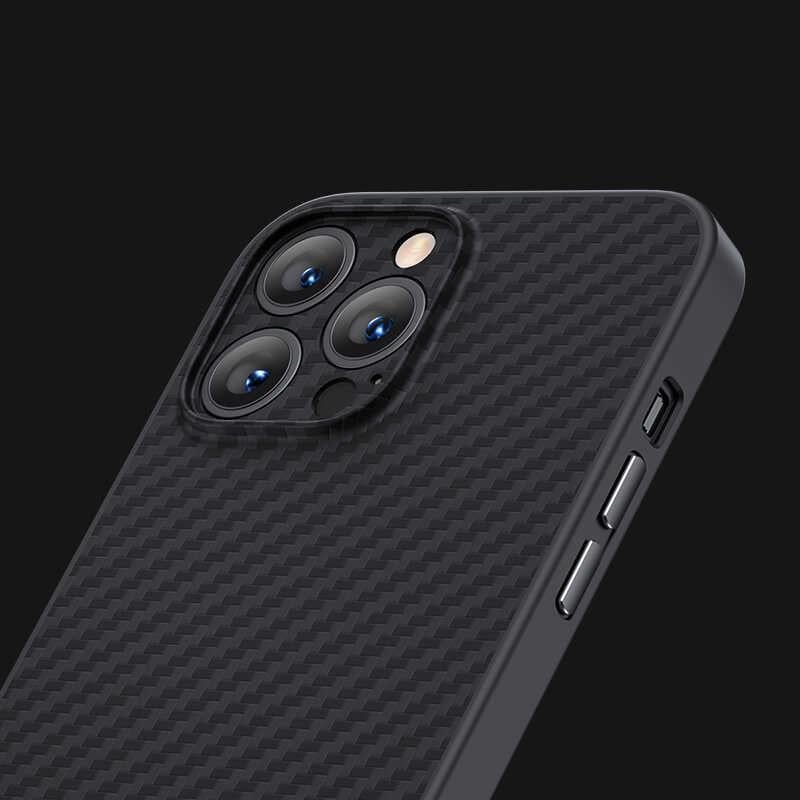 Apple iPhone 13 Pro Max Kılıf Karbon Fiber Benks Hybrid Kevlar Kapak